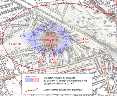 Cartographie d'isothermes